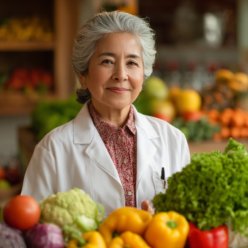 Adultos mayores cocinando juntos de manera saludable